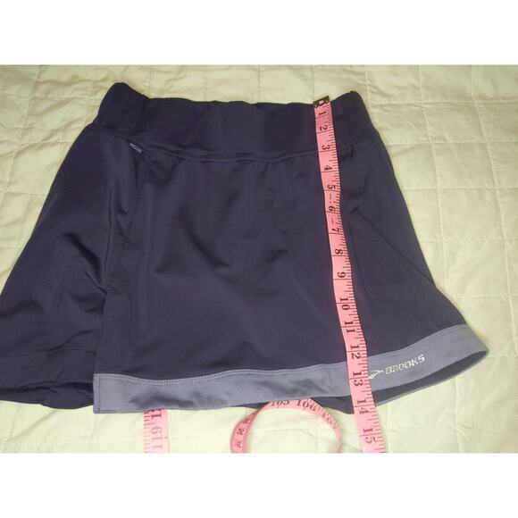 Brooks Womens S Athletic Tennis Skirt Equilibrium Technology Navy Gray - Picture 7 of 7
